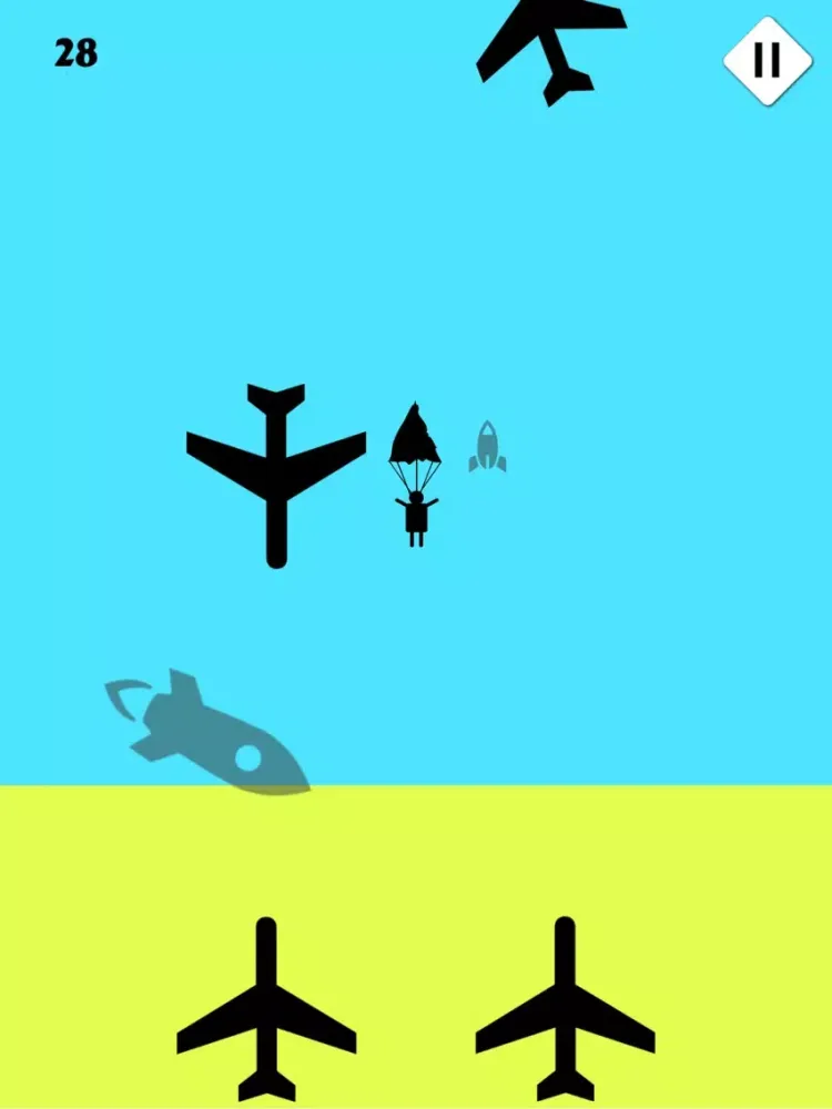 Screenshot di Parachute Rescue - Jump and Fly & Fall Down Funny Game iPad 