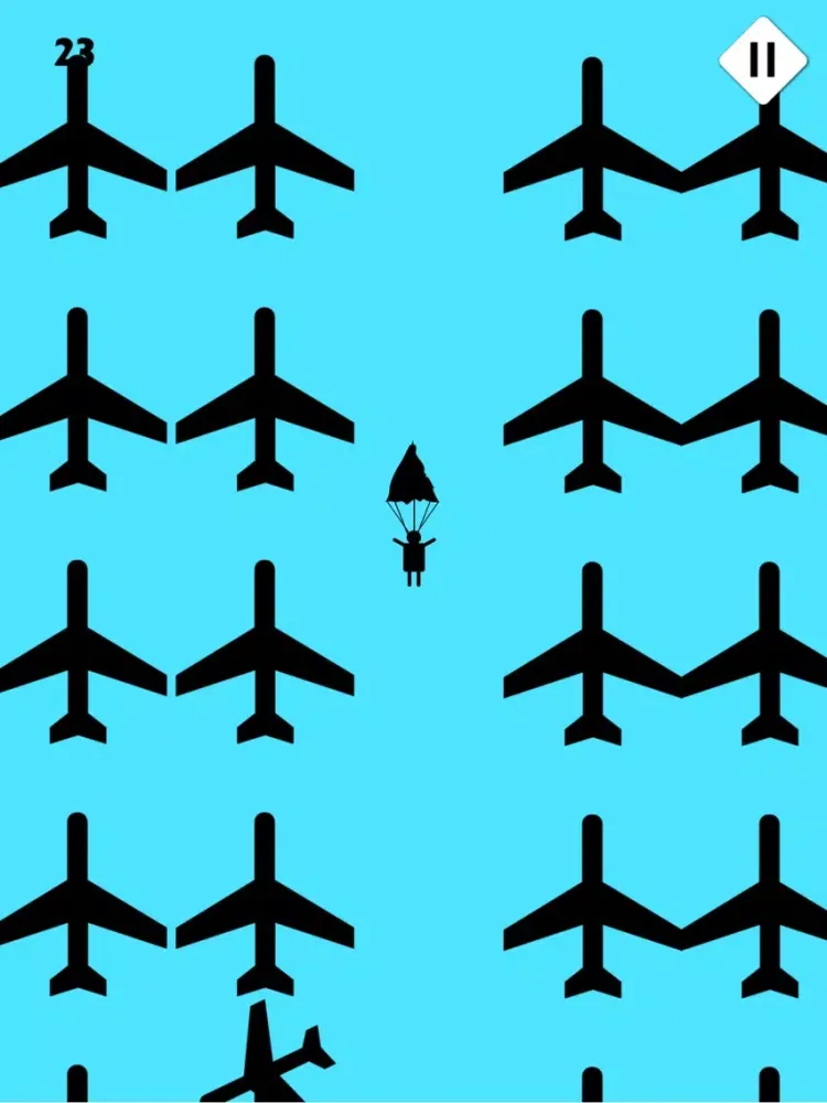 Screenshot di Parachute Rescue - Jump and Fly & Fall Down Funny Game iPad 