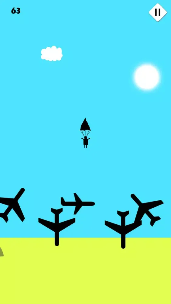Screenshot di Parachute Rescue - Jump and Fly & Fall Down Funny Game