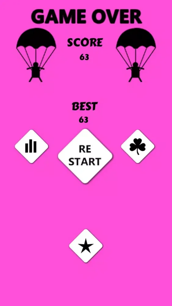 Screenshot di Parachute Rescue - Jump and Fly & Fall Down Funny Game