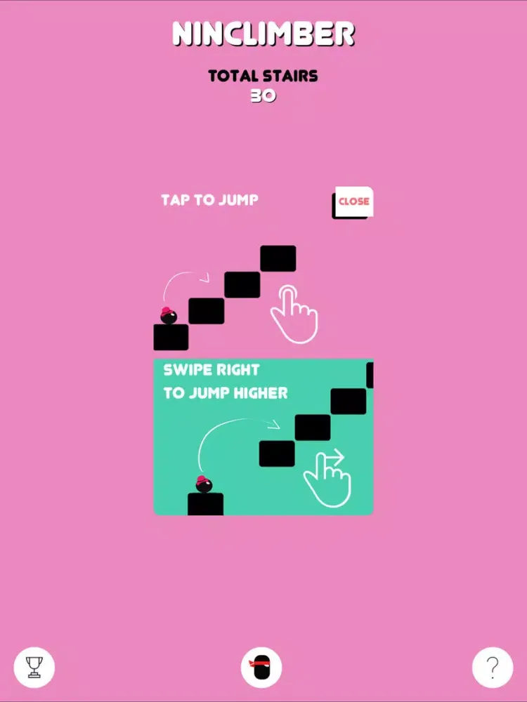 Tangkapan layar Ninclimber - ninja fight over infinity & ninja party iPad 