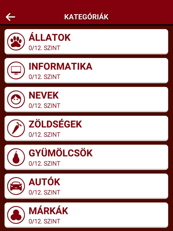 Screenshot di Magyar Szókereső iPad 