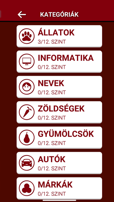 Zrzuty ekranu Magyar Szókereső