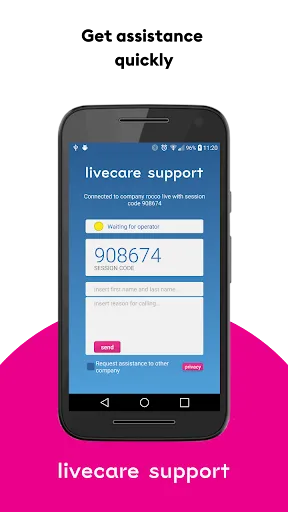 Screenshot di Livecare Support LiveLet