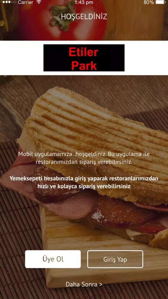 Tangkapan layar Etiler Park