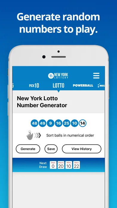 Capturas de pantalla de NY Lotto Results