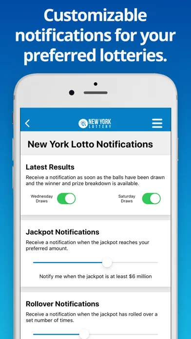 Capturas de pantalla de NY Lotto Results
