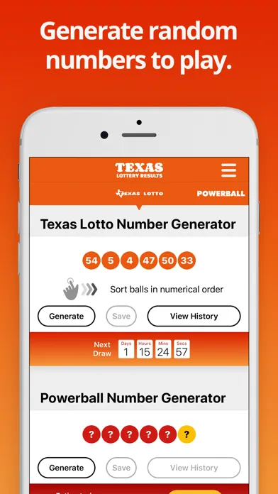Zrzuty ekranu Texas Lotto Results