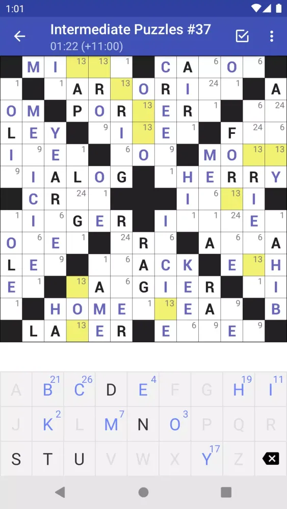 ภาพหน้าจอของ Codeword Puzzles (Crosswords)