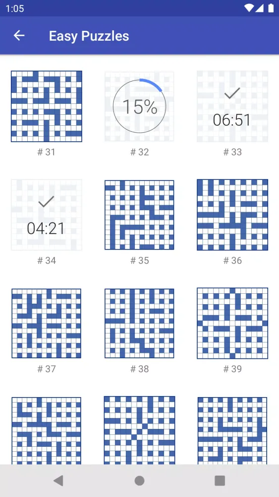 ภาพหน้าจอของ Codeword Puzzles (Crosswords)
