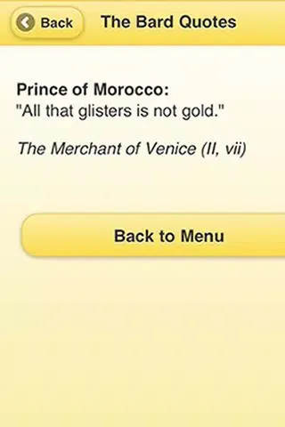 Captures d'écran de To Quote Shakespeare