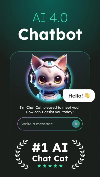 Tangkapan skrin AI Chatbot - Chat Cat