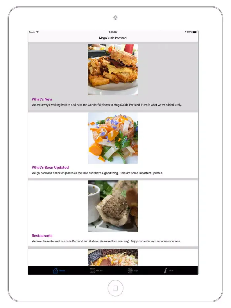 MagoGuide Portland Pro iPad  स्क्रीनशॉट