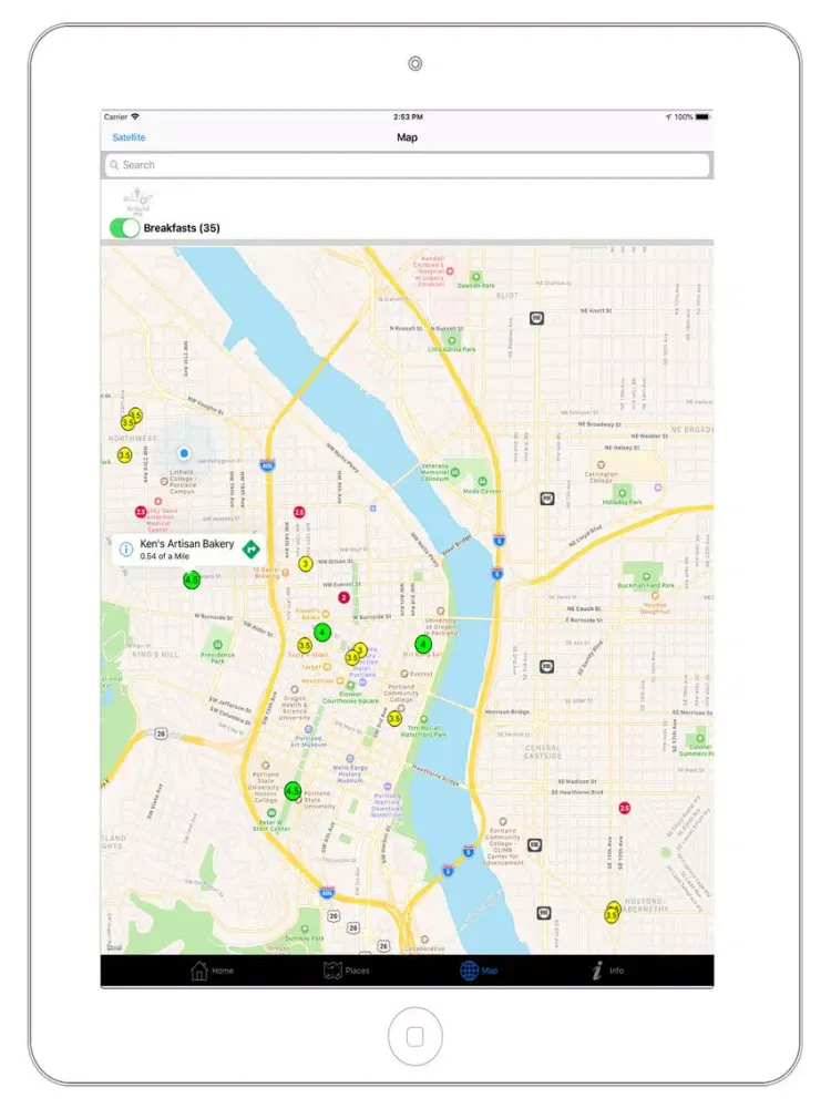 MagoGuide Portland Pro iPad  स्क्रीनशॉट