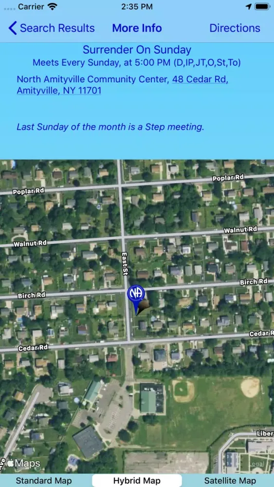 Captures d'écran de Quick NA Meeting Finder
