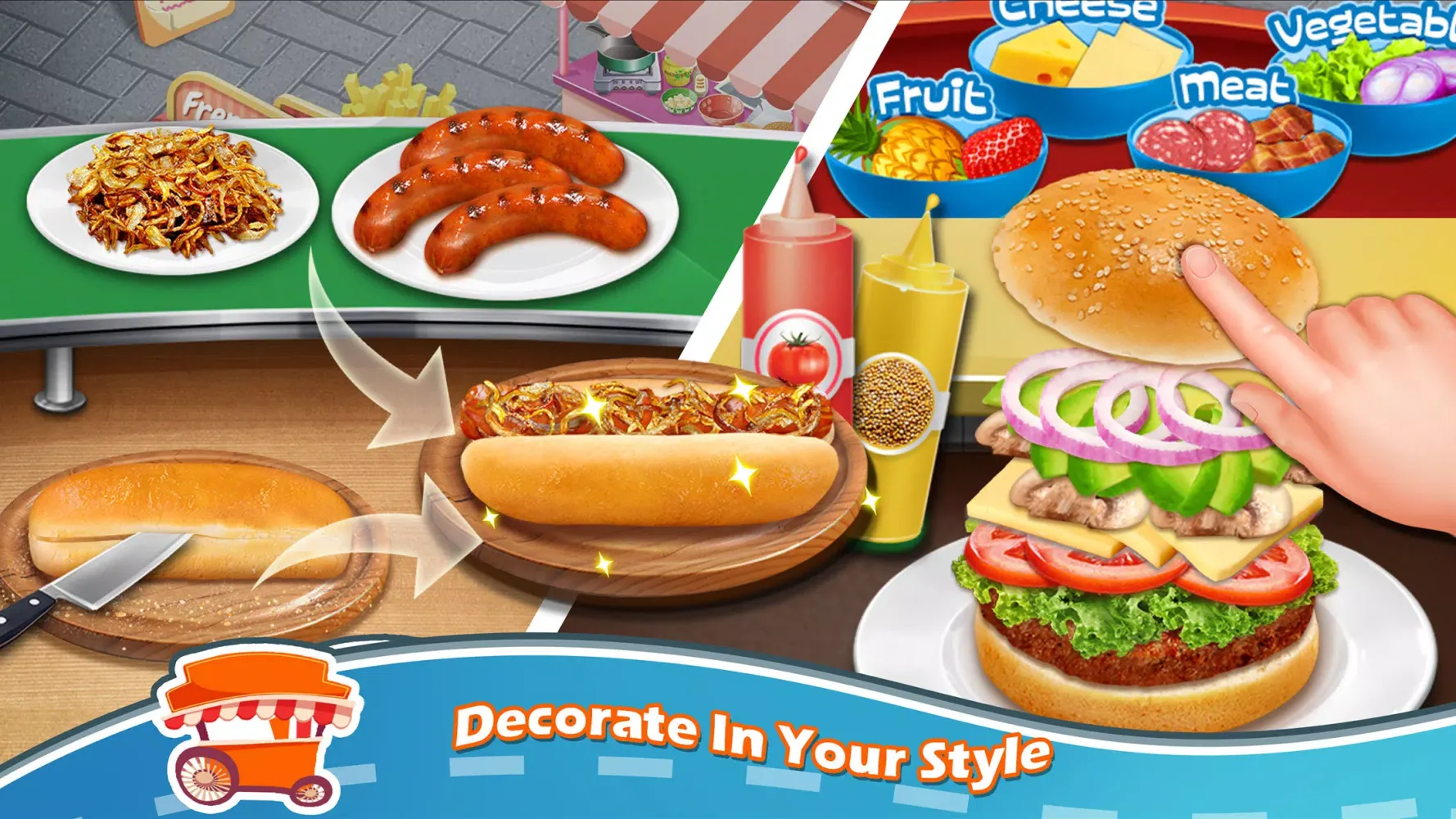 Tangkapan skrin Street Food Cooking Games