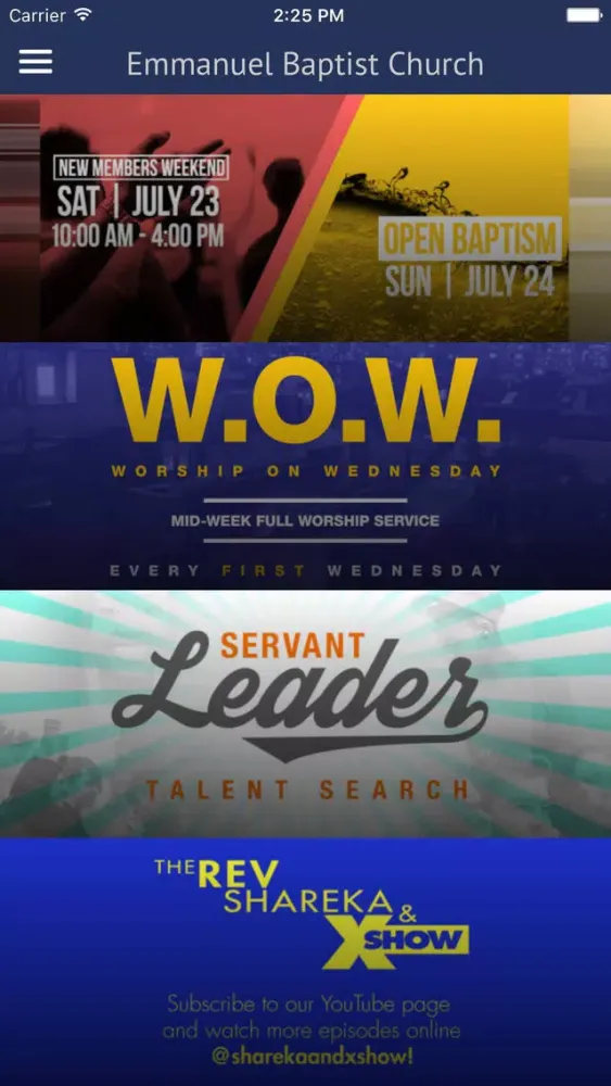 Emmanuel Baptist Church NYC سکرین شاٹس