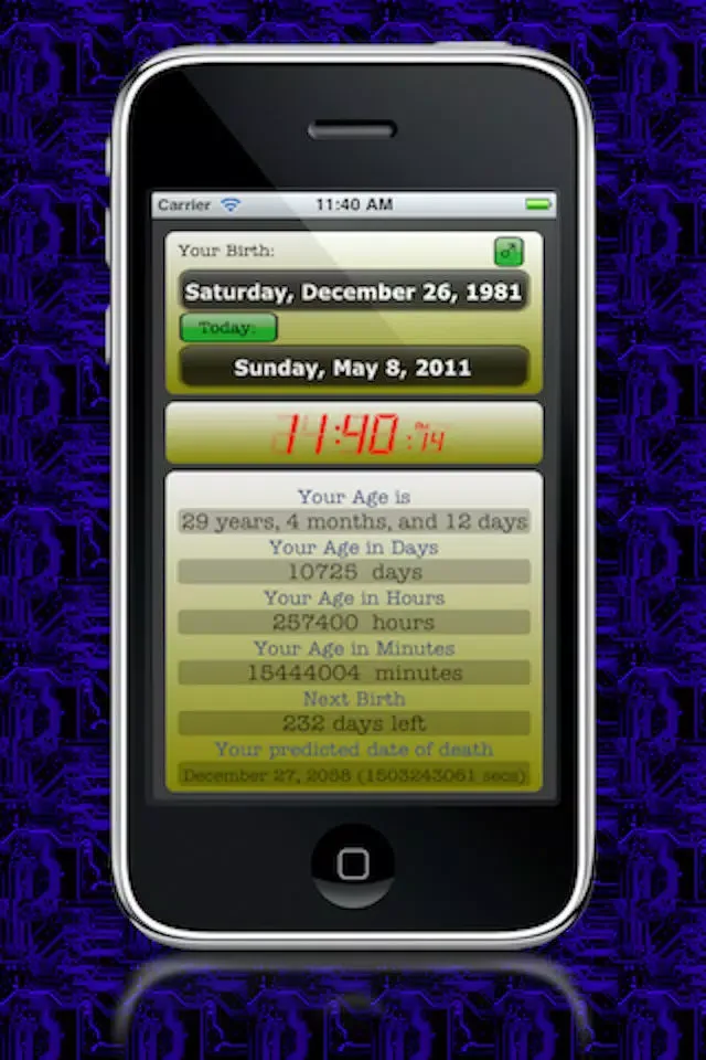 Death Calculator Free Screenshots