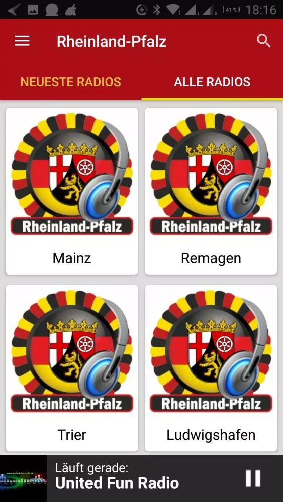Radiosender aus RheinlandPfalz Screenshots
