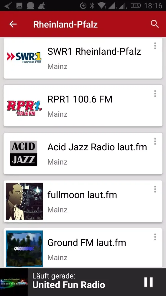 Radiosender aus RheinlandPfalz Screenshots