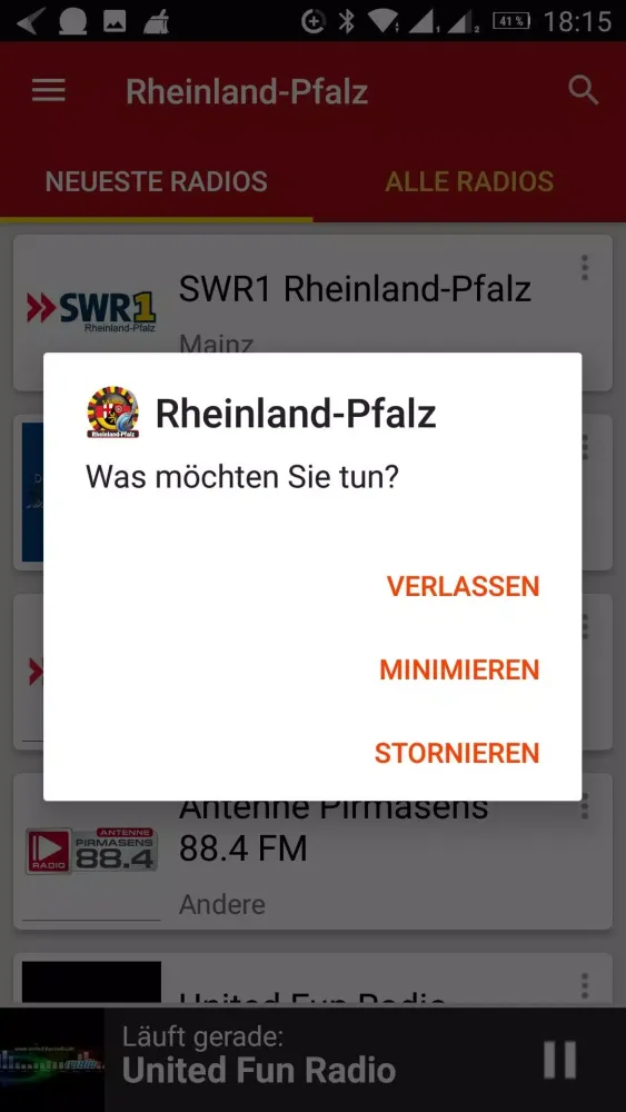 Radiosender aus RheinlandPfalz Screenshots