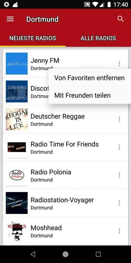 Radiosender aus Dortmund Screenshots