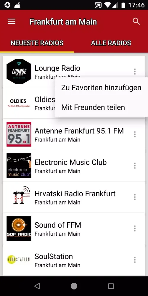 Radiosender Frankfurt am Main應用截圖