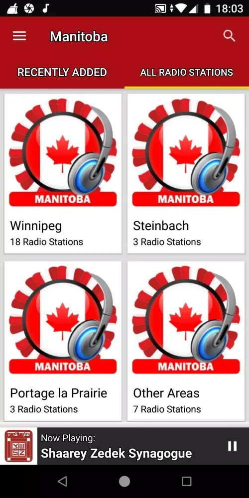 Manitoba Radio Stations-Canada Screenshots