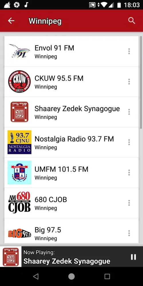 Manitoba Radio Stations-Canada Screenshots