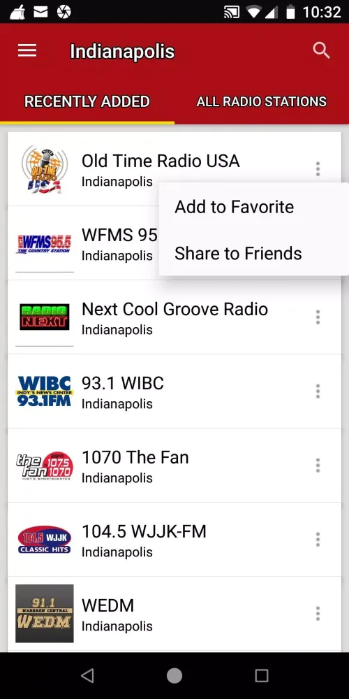 Indianapolis Radio Stations 스크린샷