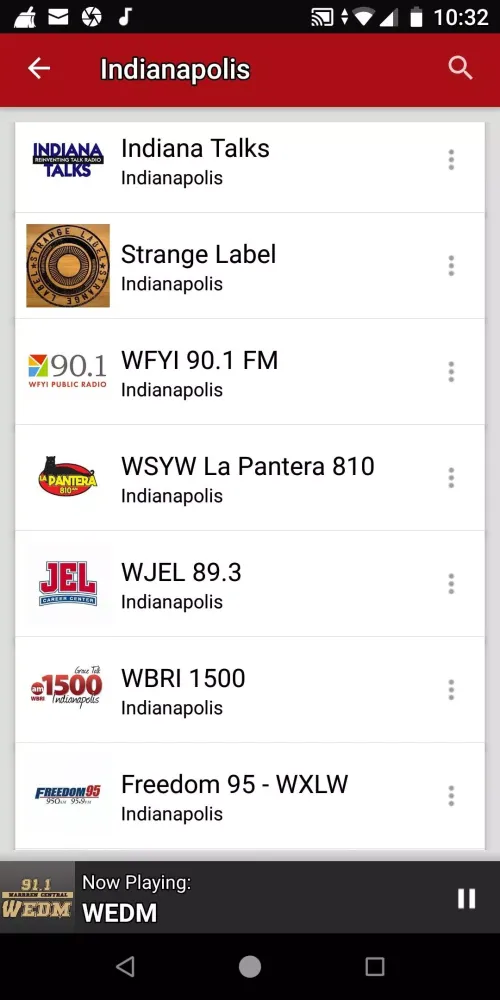 Indianapolis Radio Stations 스크린샷