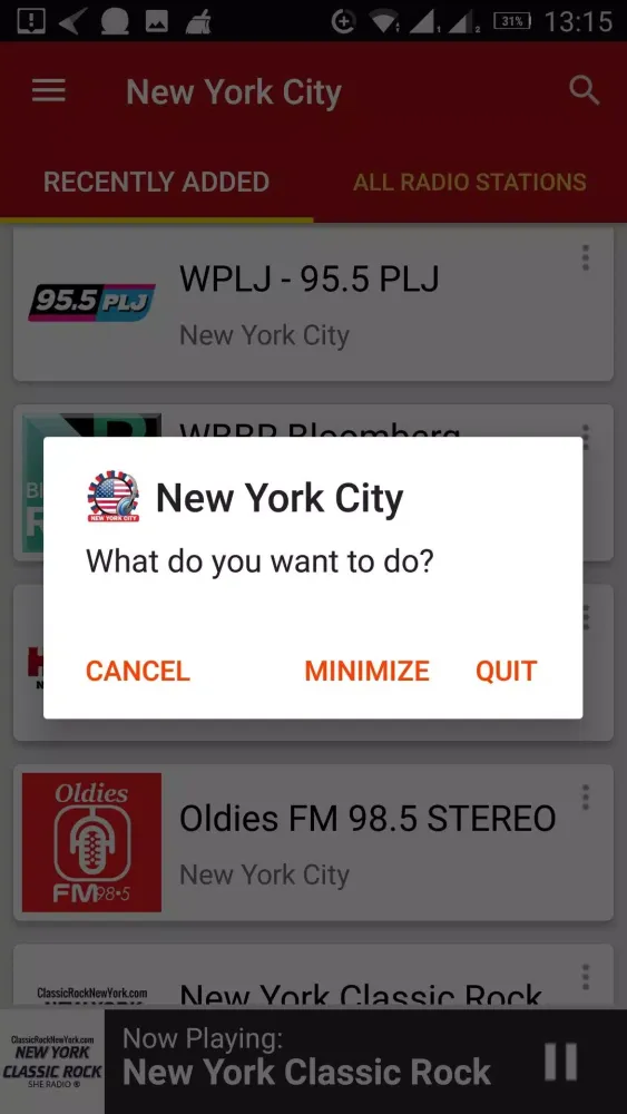 New York City Radio Stations应用截图