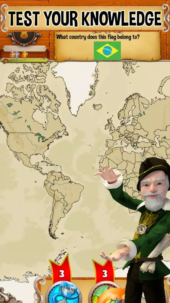 Map Mania - World geography trivia game where you can learn about countries, flags, and cities Ekran Görüntüleri