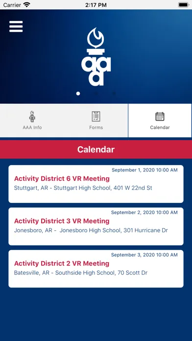 Arkansas Activities Assoc Screenshots