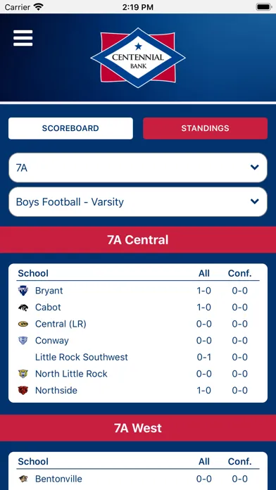 Arkansas Activities Assoc Screenshots