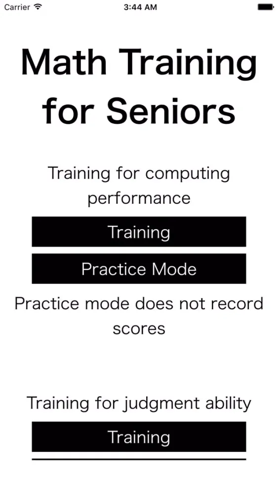 Math Training for seniors سکرین شاٹس