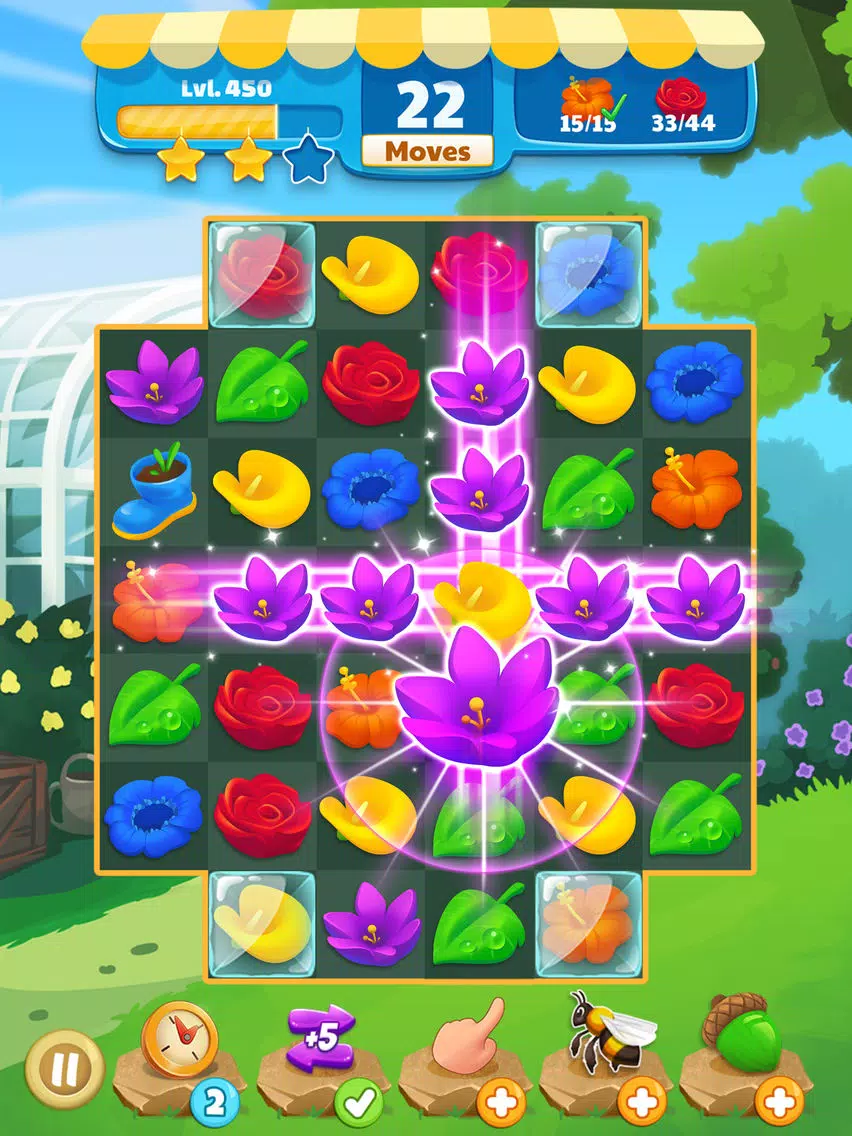 Flower Legends Match 3 iPad  스크린샷