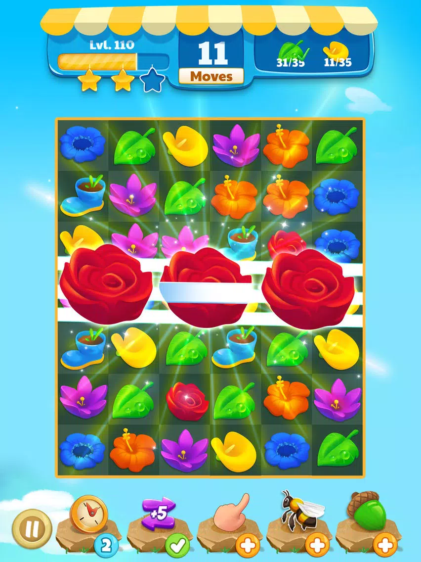 Flower Legends Match 3 iPad  스크린샷