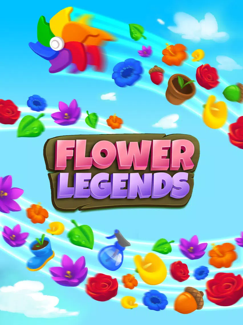 Flower Legends Match 3 iPad  스크린샷