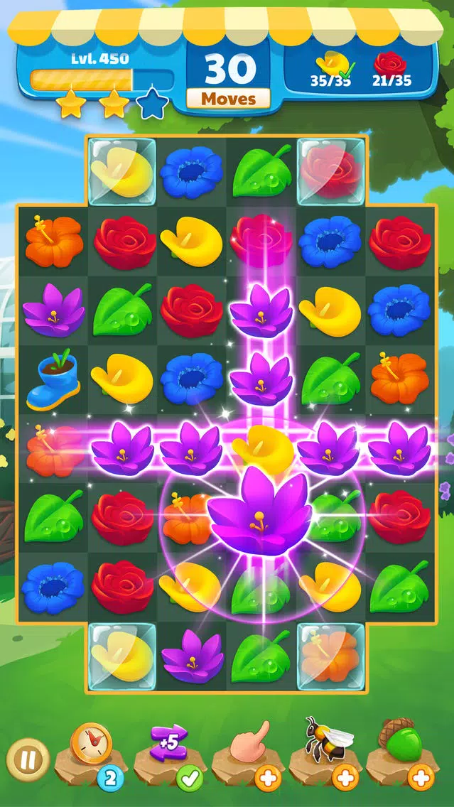 Flower Legends Match 3 스크린샷