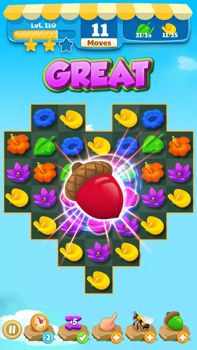 Flower Legends Match 3 스크린샷