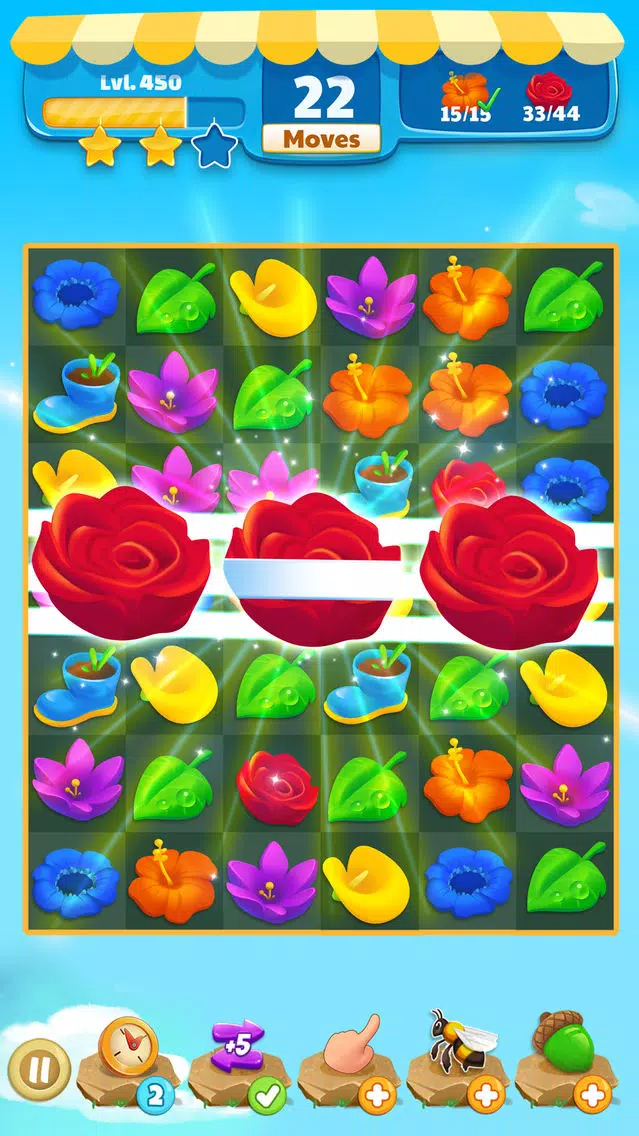 Flower Legends Match 3 스크린샷