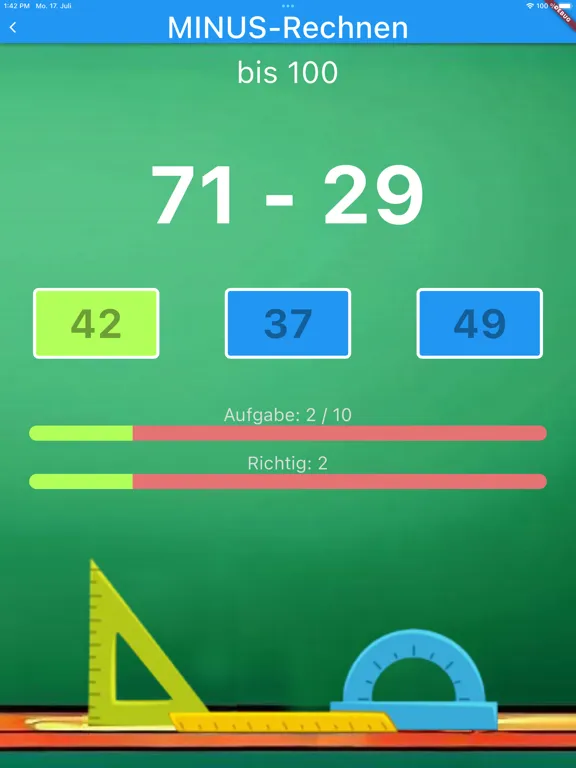 Mathe-Star Mathe für Kinder iPad 应用截图