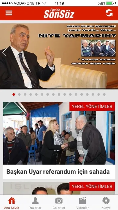 Zrzuty ekranu Ege'de Sonsöz