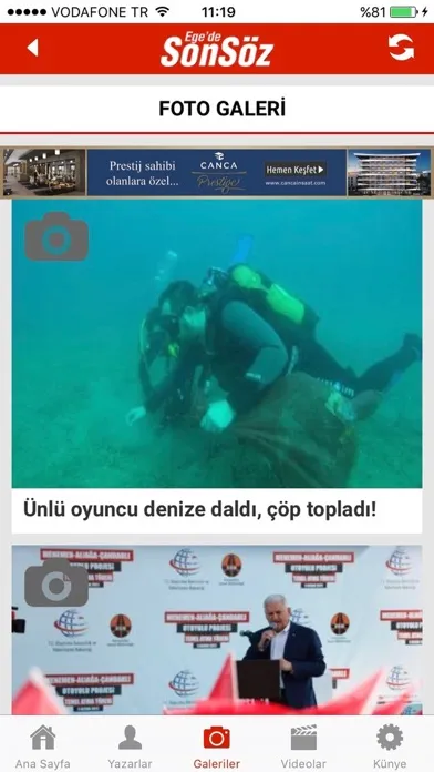 Zrzuty ekranu Ege'de Sonsöz