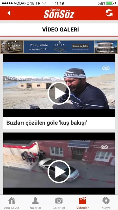 Zrzuty ekranu Ege'de Sonsöz