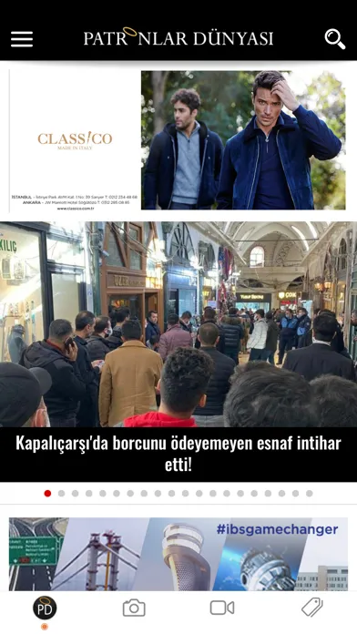 Tangkapan skrin Patronlar