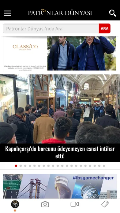 Tangkapan skrin Patronlar