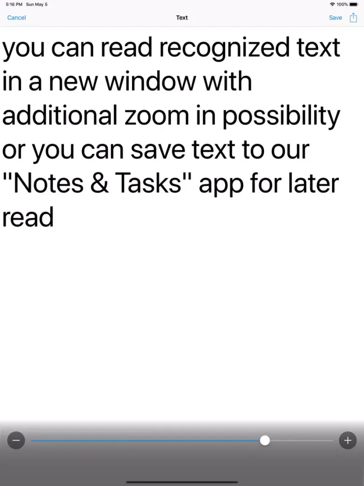 Magnifier with OCR - Pro iPad  Screenshots