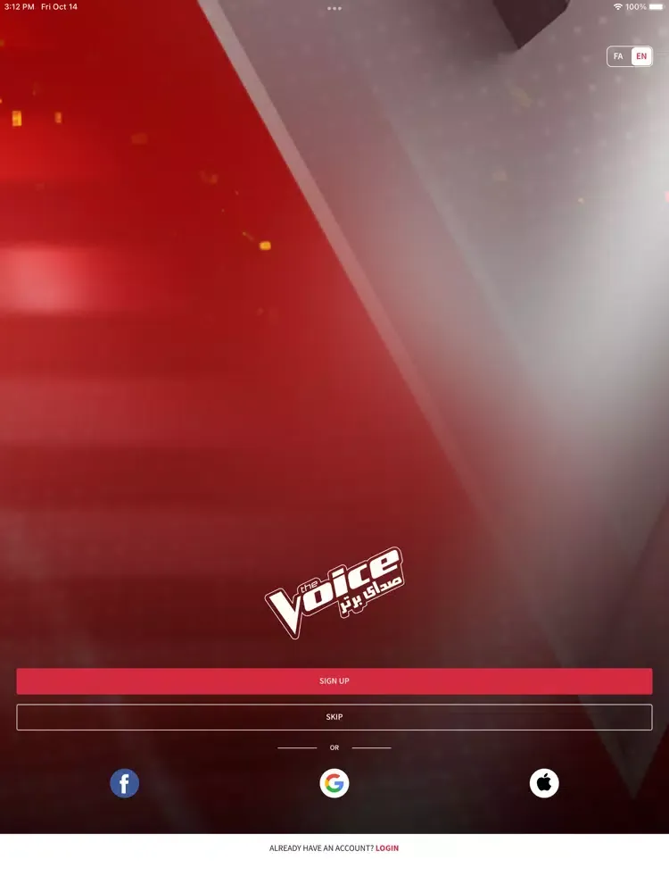 The Voice Persia iPad 应用截图